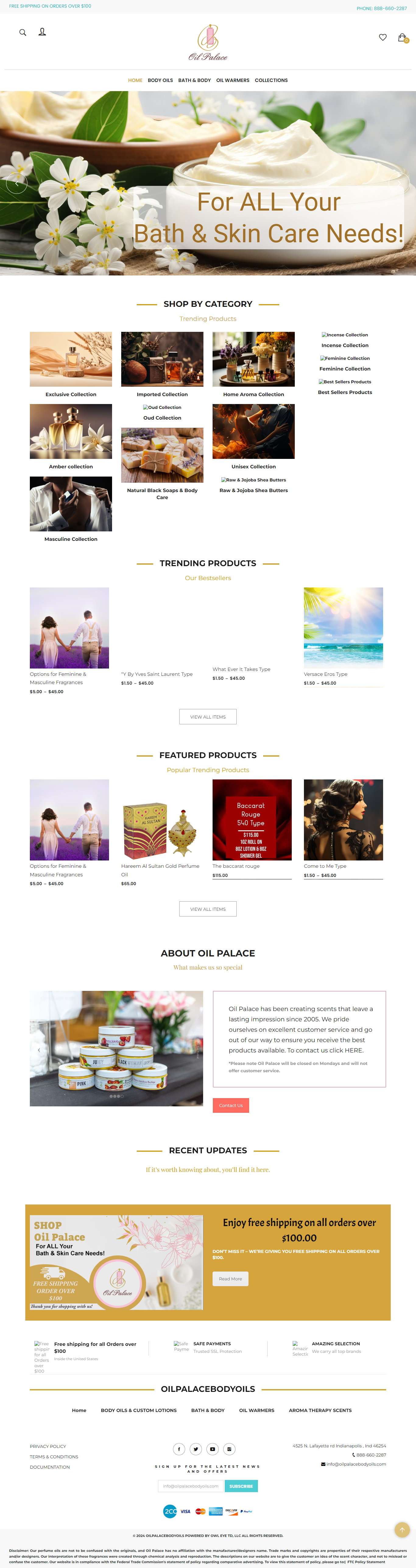 oil palace body oils Portfolio