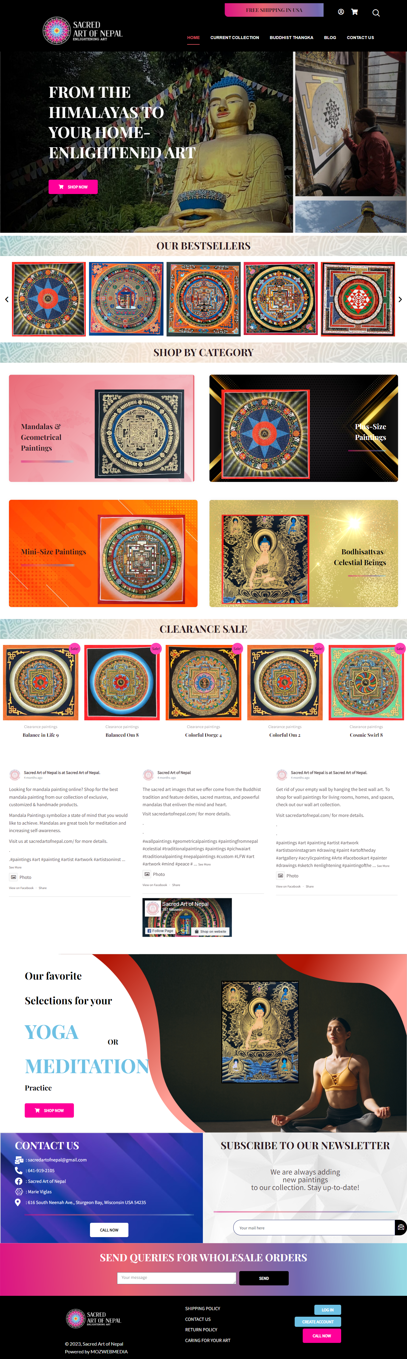 Sacredartofnepal Portfolio